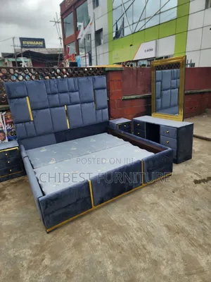 Quality 6by6 Complete Set of Upholstery Padded Bed