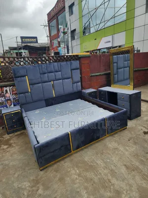 Quality 6by6 Complete Set of Upholstery Padded Bed