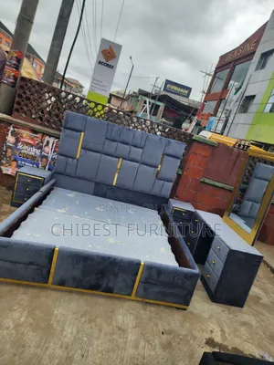 Quality 6by6 Complete Set of Upholstery Padded Bed