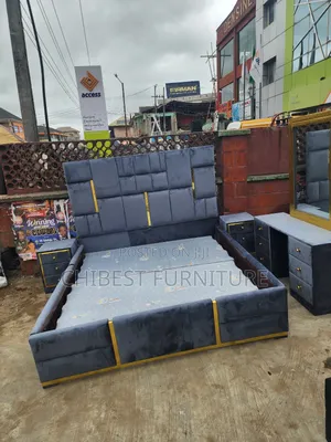 Quality 6by6 Complete Set of Upholstery Padded Bed
