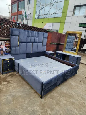 Quality 6by6 Complete Set of Upholstery Padded Bed