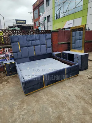 Quality 6by6 Complete Set of Upholstery Padded Bed