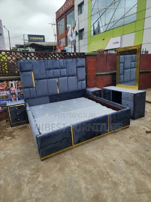 Quality 6by6 Complete Set of Upholstery Padded Bed