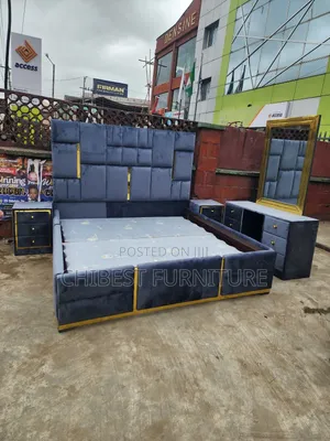 Quality 6by6 Complete Set of Upholstery Padded Bed