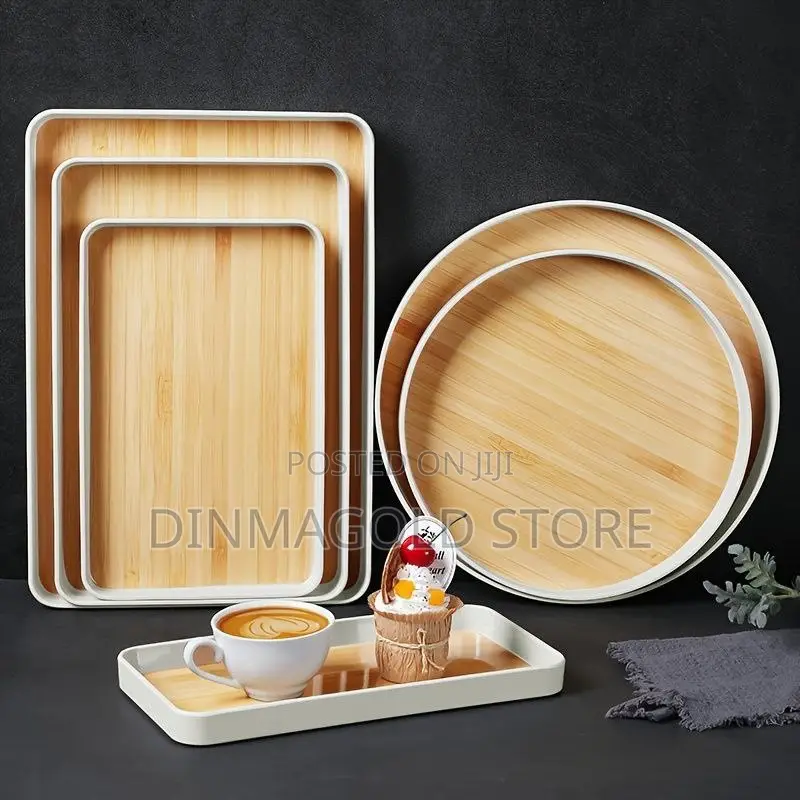 Wooden Tray Set
