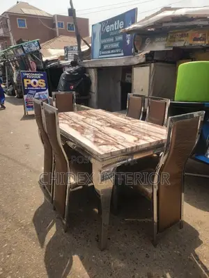 Quality Imported Marble Dining Table 6 Seater