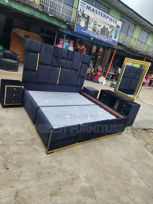 Quality 6by6 Complete Set of Upholstery Padded Bed