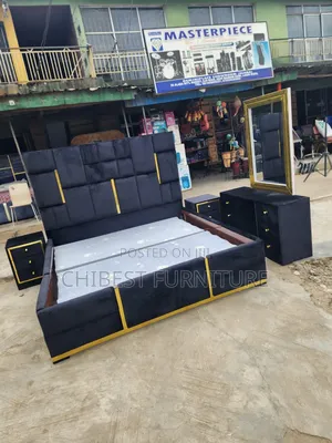 Quality 6by6 Complete Set of Upholstery Padded Bed