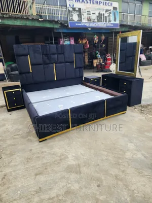 Quality 6by6 Complete Set of Upholstery Padded Bed