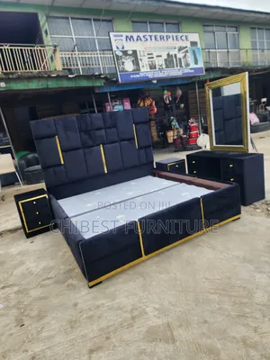 Quality 6by6 Complete Set of Upholstery Padded Bed