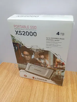 Kingston 4tb Portable Xs2000 Ssd Up To 2000mb/S R W Speeds