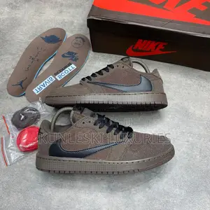 Air Jordan 1 Low Og X Travis Scott Velvet Brown Sneakers