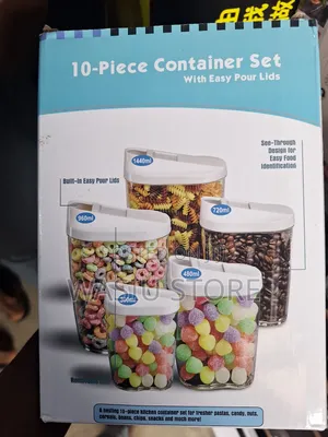 10pcs Cereal Container Set (5 Containers + 5 Covers)