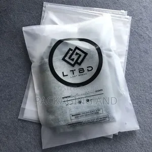 Medium Frosted Ziploc Bag With One-Colour Front Print Only, Moq:100pcs
