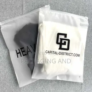 Branded Frosted Ziplock Bags - Small (One Colour) (Front Back)