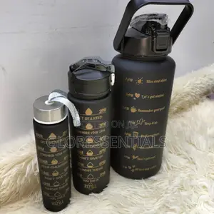 3 in 1 Motivational Gym Water Bottle