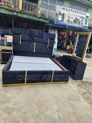 Quality 6by6 Complete Set of Upholstery Padded Bed