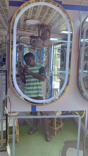Gold Frame Sensor Mirror Light