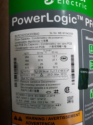 Schneider Capacitor Bank.