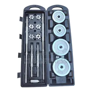 50kg Home Gym Dumbbell Set With Convertible Barbell Rod