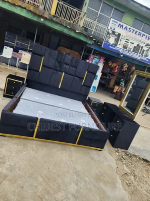 Quality 6by6 Complete Set of Upholstery Padded Bed