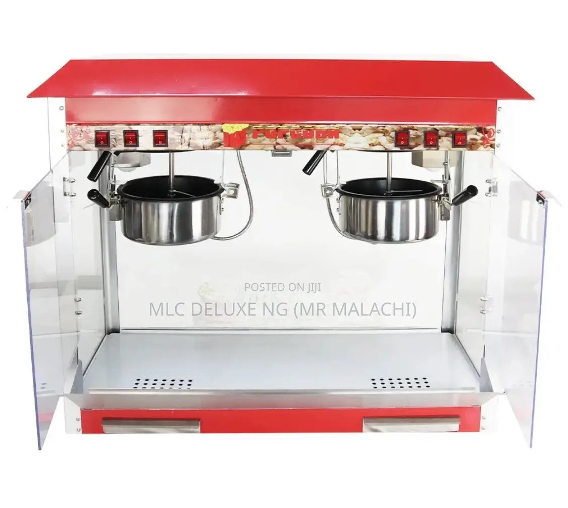 Popcorn Maker With Double Pots /Electric Popcorn Machine