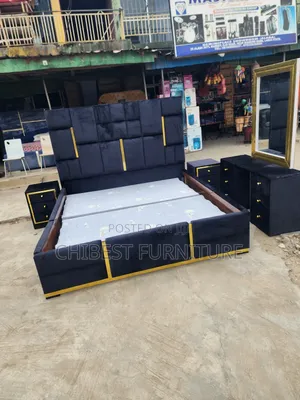 Quality 6by6 Complete Set of Upholstery Padded Bed
