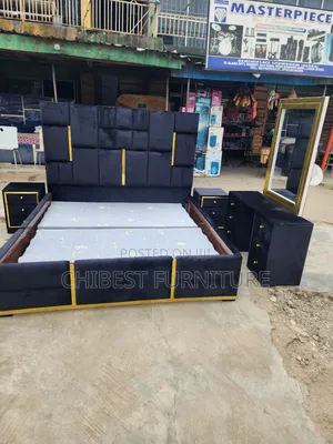 Quality 6by6 Complete Set of Upholstery Padded Bed