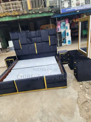 Quality 6by6 Complete Set of Upholstery Padded Bed
