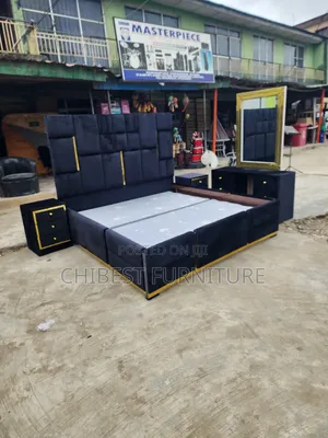 Quality 6by6 Complete Set of Upholstery Padded Bed