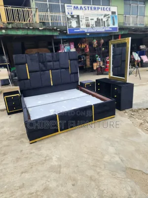 Quality 6by6 Complete Set Of Upholstery Padded Bed