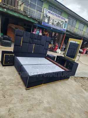 Quality 6by6 Complete Set of Upholstery Padded Bed