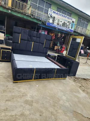 Quality 6by6 Complete Set of Upholstery Padded Bed