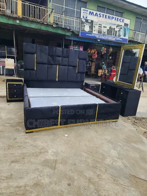 Quality 6by6 Complete Set Of Upholstery Padded Bed