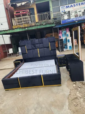 Quality 6by6 Complete Set of Upholstery Padded Bed