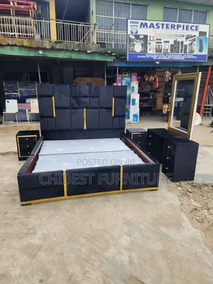 Quality 6by6 Complete Set of Upholstery Padded Bed