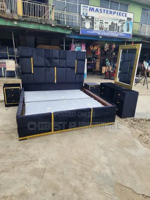 Quality 6by6 Complete Set of Upholstery Padded Bed