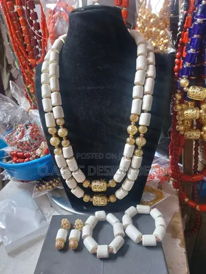 White Coral Beaded Necklace