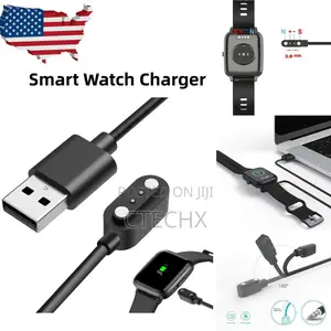 Universal Smart Watch Charger 2-Pin Magnetic 2.6ft 2.8mm