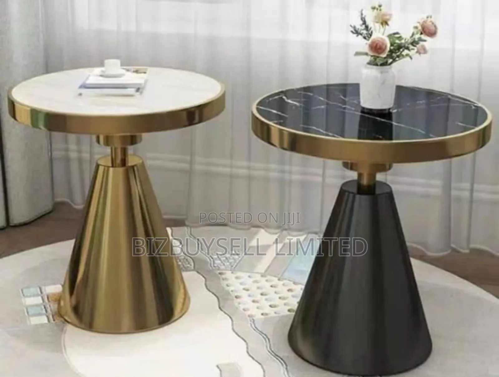 Marble Side Stools.