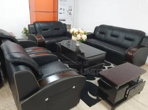 7 Seaters Italian Leather Sofa.