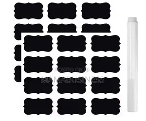 Chalk Board Labels Stickers With Pen -24 PCS