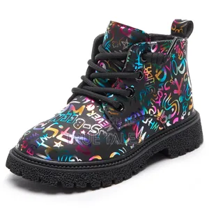 Unisex Boys And Girls Unique Glazed Colourful Sneakers/Boots