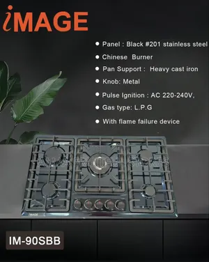 Image 5burners Stainless Built-in Cooker