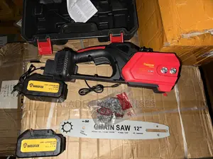 Cordless Chainsaw 12 Inches - 136v X 2 Batteries Brushless