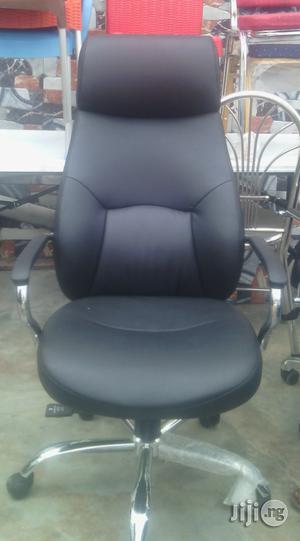 High Back Leather Swivel A.S Chair