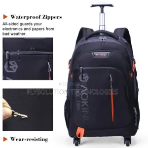 Aoking Waterproof Trolley Wheeled Luggage Backpack