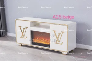 Unique Foreign Fireplace TV Stand