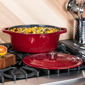 Viking 7qt Enamel Coat Cast Iron Dutch Oven/Roaster(Imported