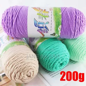 200g Milk Cotton Yarn for Hand Knitting Acrylic Crocheting